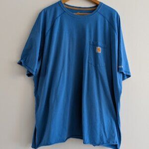 Carhartt Force Blue T-Shirt Size 4XL